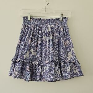 Sundry For Evereve Tiered Floral Mini‎ Skirt Size 1